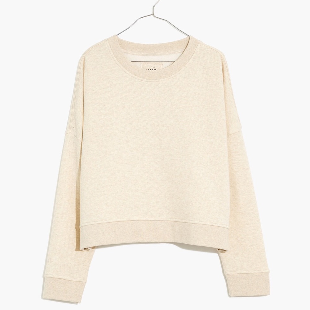 Madewell MWL Betterterry Crop Sweatshirt Oversized Women’s size Small
